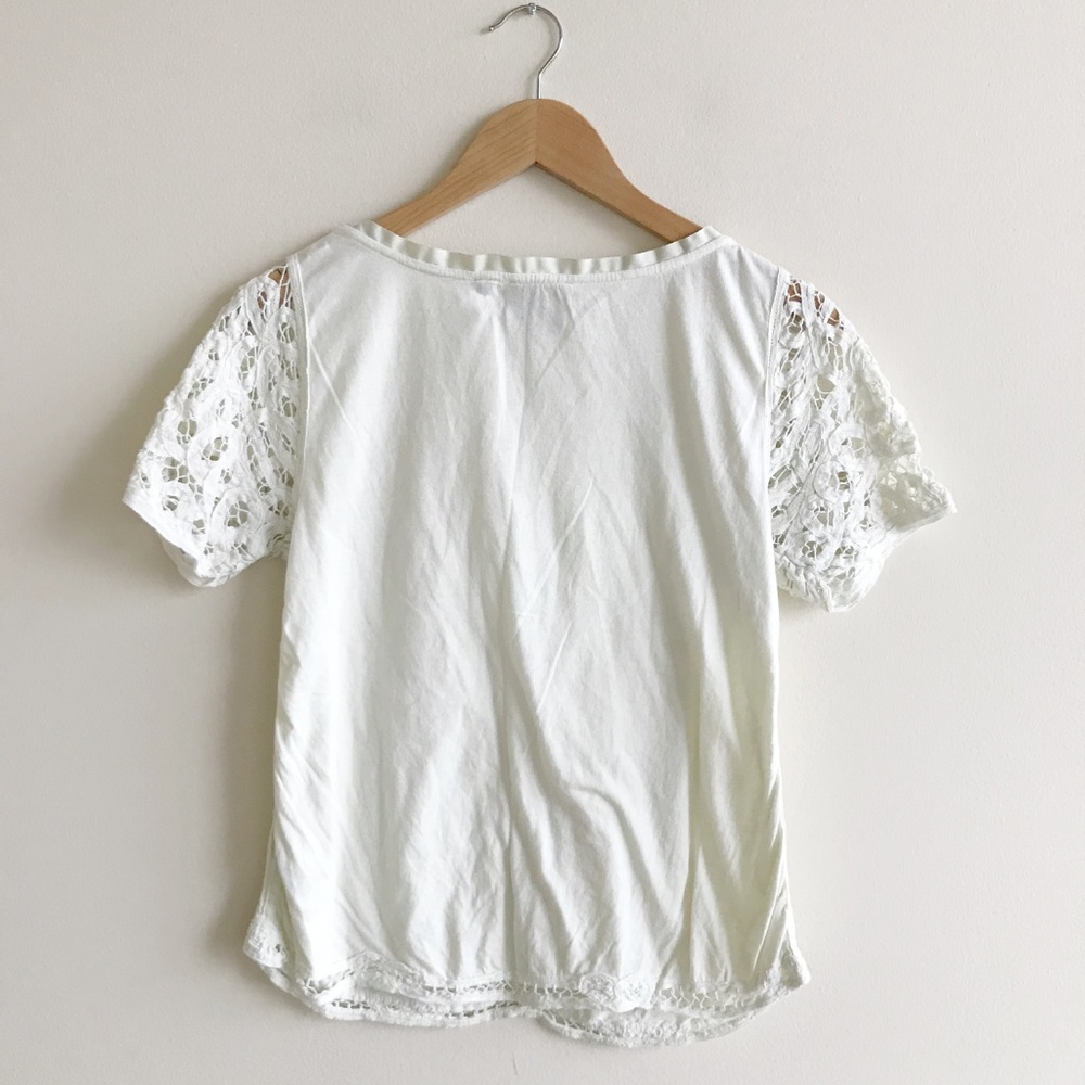 Anthropologie Vanessa Virginia Lace Tee - Picture 3 of 4